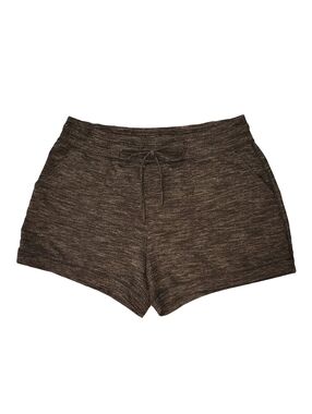 32 Degrees Cool Women's Large Black Space Dye Knit Shorts